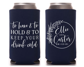 Wedding Can Coolers Personalized Wedding Favors Hard Thick Foam Beer Bottle Holders Beach Wedding Decor Wedding Party Gifts Best Day Ever 2A