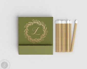 Foiled Wedding Matchbooks #17 - Wedding Matches, Match Book, Wedding Match Favors, Match Books, Candle Matches, Bridal Favors, Party Matches