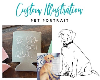Custom Pet Portrait! Cat Portrait, Dog Portrait, Custom Pet Illustration