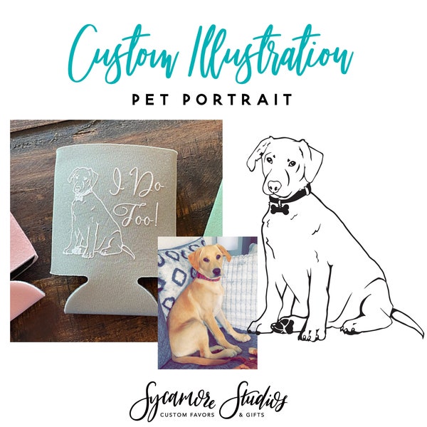 Custom Pet Portrait! Cat Portrait, Dog Portrait, Custom Pet Illustration