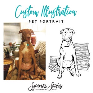 Custom Pet Portrait! Cat Portrait, Dog Portrait, Custom Pet Illustration