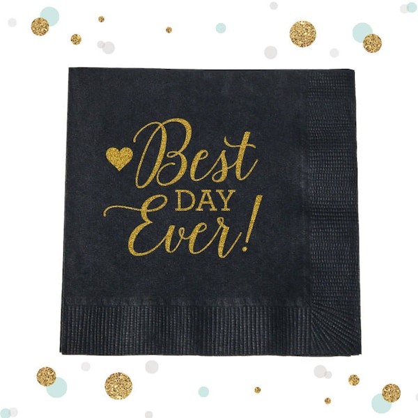 Best Day Ever Napkin Etsy