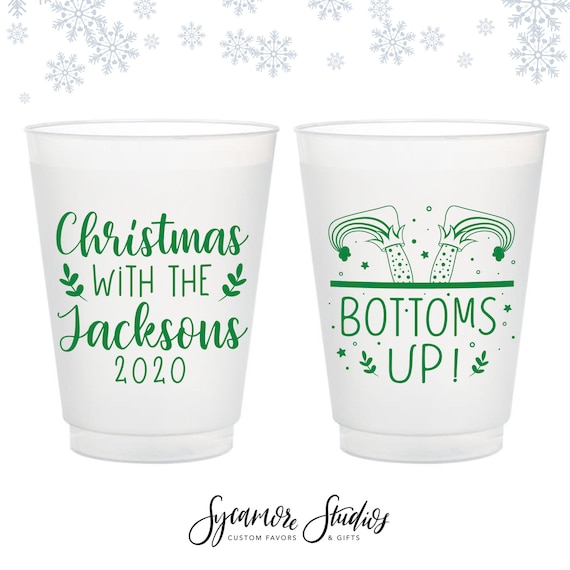 Merry Christmas Plastic Cups, Christmas Frosted Cups, Personalized Frosted  Cups for Christmas, Customized Frosted Cups as Party Favors 63 