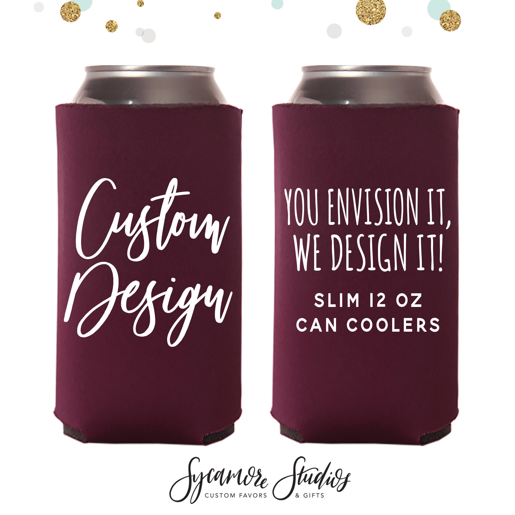 Custom Steel Can Coolers (12 Oz.)