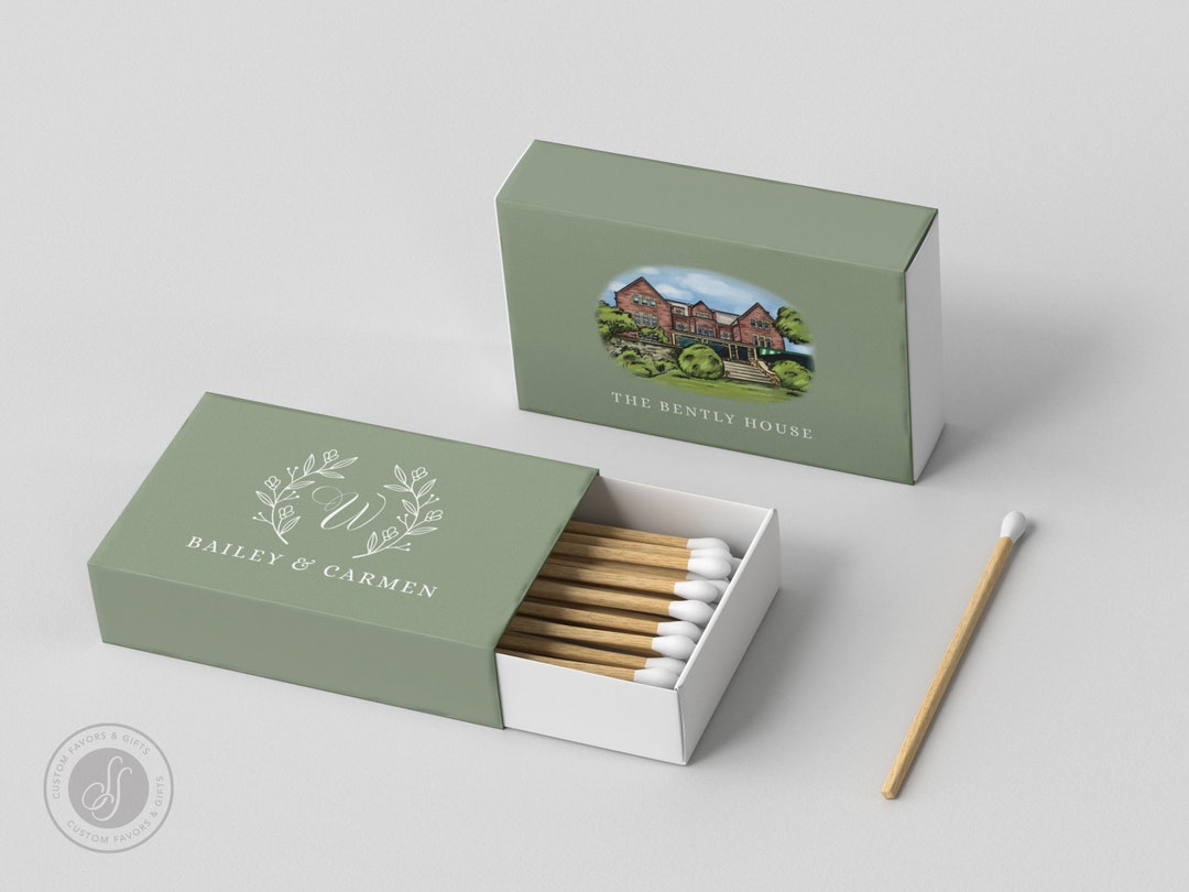 Wedding Matchboxes Full-color #6 - Custom Venue Wedding Matches ...