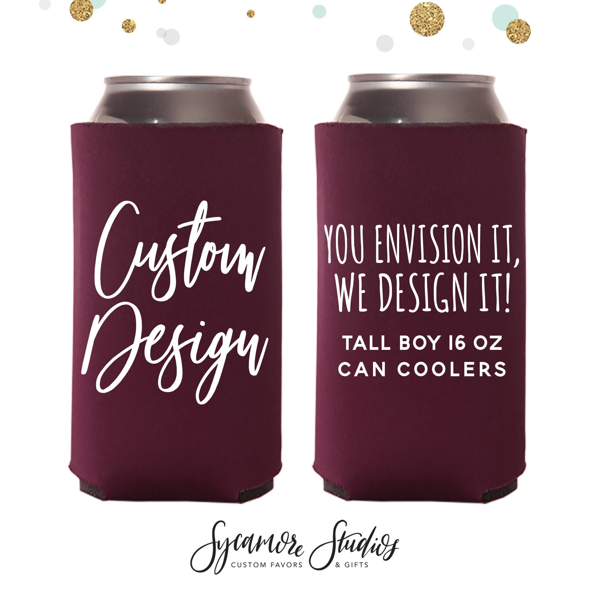 Custom Printed 24 Oz. Tall Boy Can Cooler