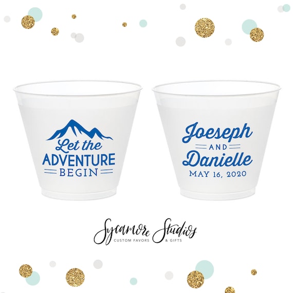 Let the Adventure Begin 9oz Frosted Unbreakable Plastic Cup 139
