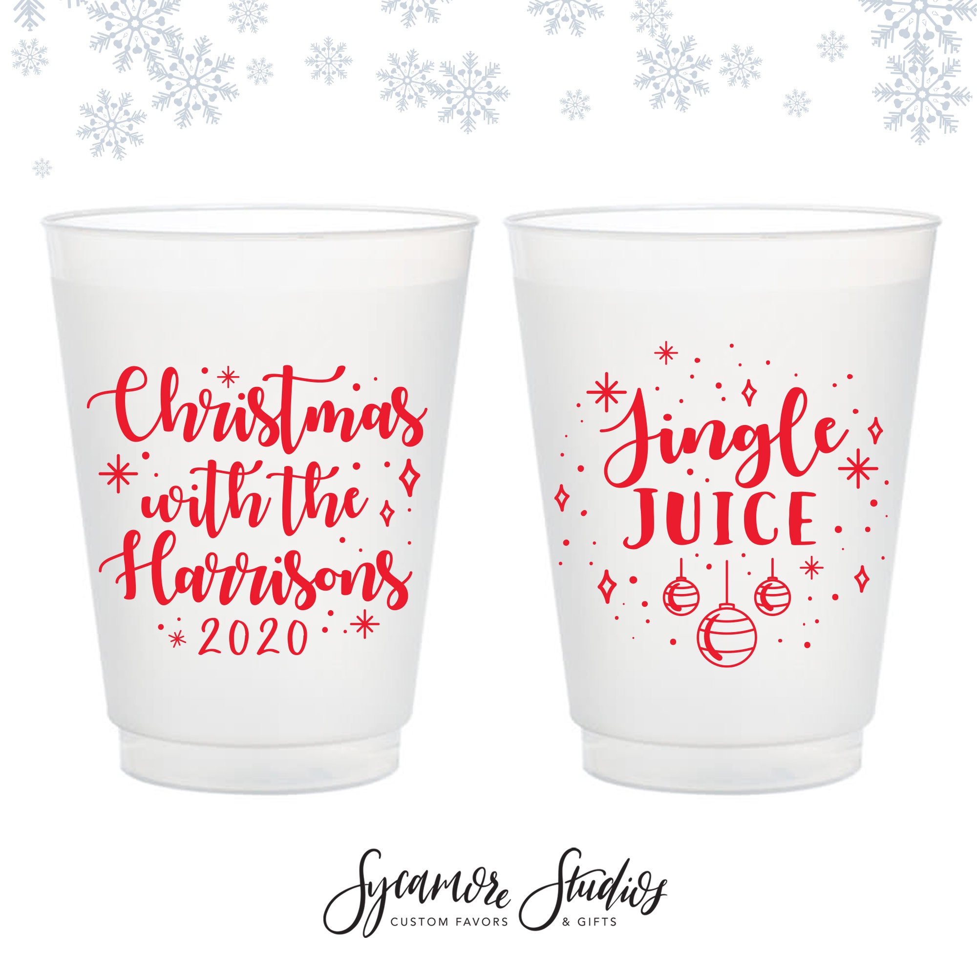 Cheers to 8oz or 10oz Frosted Unbreakable Plastic Cup 194 