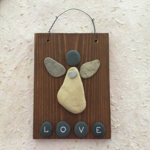 Anjo do amor ~ Anjo do rock da praia do Lago Michigan ~ Presente de casamento