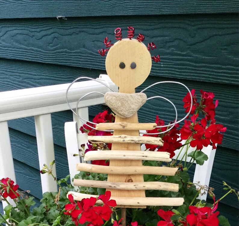 Outdoor Angel Yard Art Gardener's Gift Etsy