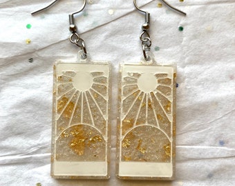 Kawaii Gold Flaked Anime Earrings, Cute Subtle Anime Jewelry - READ DESCRIPTION