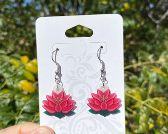 Ren Flower Anime Earrings, Subtle Anime Jewelry, Kawaii Anime Earrings - READ DESCRIPTION