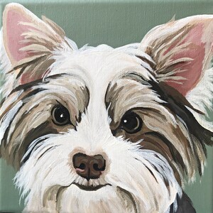 Dog Painting Custom, Pet Portrait, Pet Painting, Custom Pet Portrait, Pet Owner Gift, From Photograph, Pet Lover Gift, Memorial Pet Portrait image 8