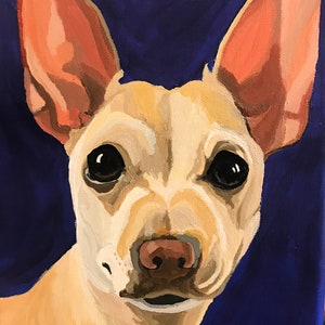 Dog Painting Custom, Pet Portrait, Pet Painting, Custom Pet Portrait, Pet Owner Gift, From Photograph, Pet Lover Gift, Memorial Pet Portrait image 7