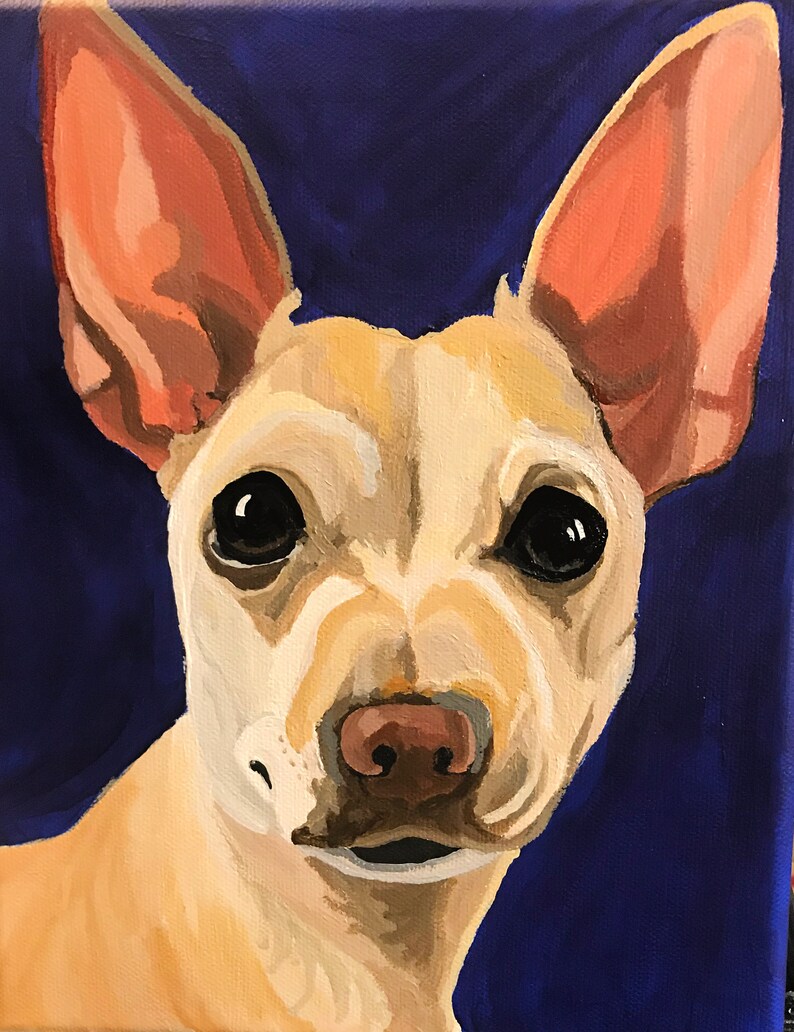 Dog Painting Custom, Pet Portrait, Pet Painting, Custom Pet Portrait, Pet Owner Gift, From Photograph, Pet Lover Gift, Memorial Pet Portrait image 7