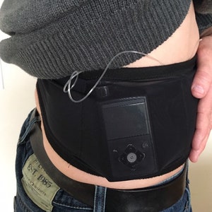 Sleep more comfortably with this  uniquely designed Insulin Pump Band.  Soft on the skin. Secure . Well received by clients.