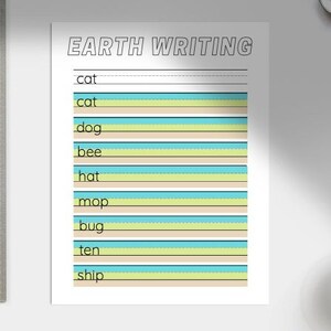 School Workpage Earth Writing