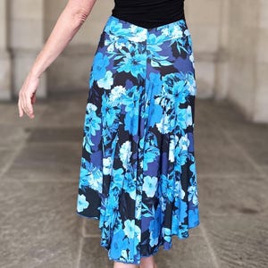 Tango skirt, Ballroom skirt, Dance skirt, Fishtail skirt, Tango clothes, Jersey skirt, Midi skirt  - Chantal