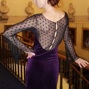 Evening dress, Velvet dress, Cocktail dress, Tango dress, Lace dress: SEVERINE