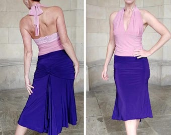 タンゴスカート、タンゴ服、ジャージースカート、ダンススカート - CARMEN