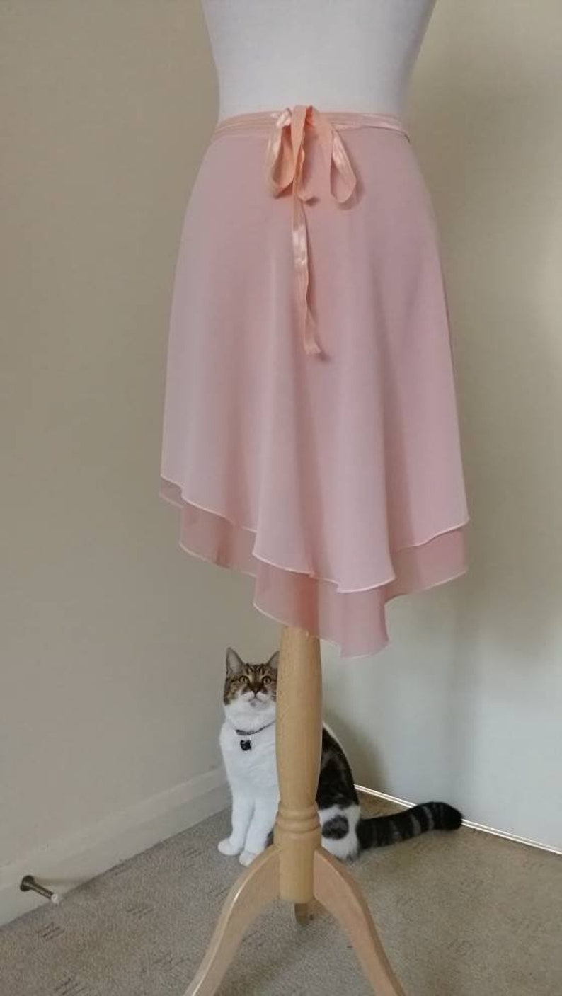 Double Layer Ballet Skirt Wrap Skirt Rehearsal Skirt Etsy