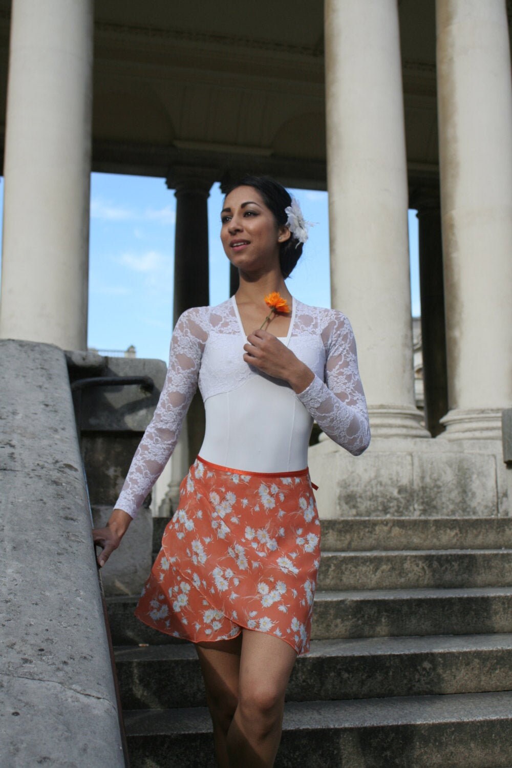 Image of Ballet Wrap Skirt Juicy Daisies Clearance