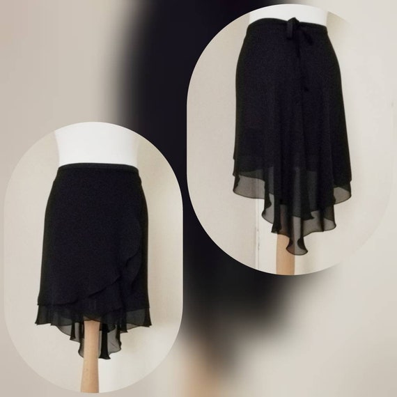 Double Layer Ballet Skirt Wrap Skirt Rehearsal Skirt Chiffon Skirt Etsy UK
