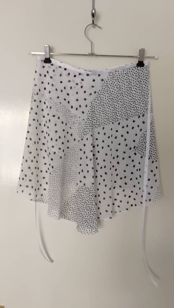 Image of Ballet Wrap Skirt, Rehearsal Skirt Polka Dots