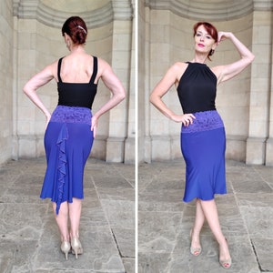 Tango skirt, Dance skirt, Frill skirt -  Mitzy