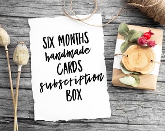 Six Months Handmade Cards Subscription Box