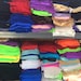 5 YDS assorted lycra spandex stretch mesh in solid colors