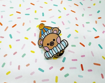 Circus Bear - Hard Gold Enamel Pin