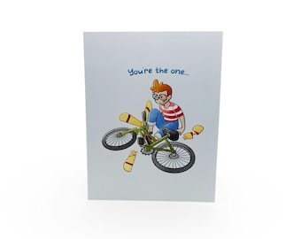 Little Witch Thank You Card - Cute/Funny Illustrated Greeting Card