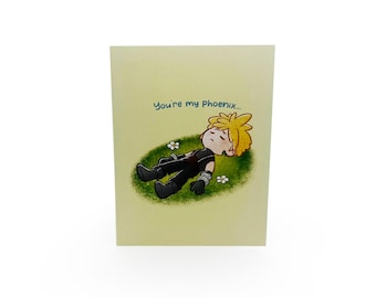 Phoenix Potion 7 Thank You - Cute/Funny Illustrated Greeting Card