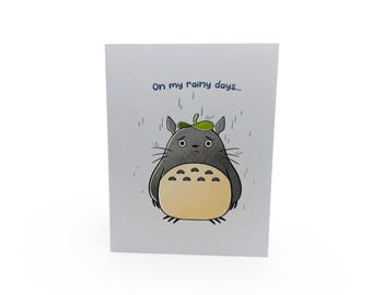 Forest Spirit Thank You - Cute/Funny Illustrated Greeting Card