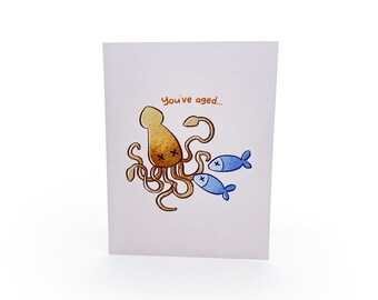 Fish Sauce Birthday Card – Funny Illustrated Greeting Card