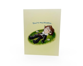 Phoenix Potion 8 Thank You - Cute/Funny Illustrated Greeting Card