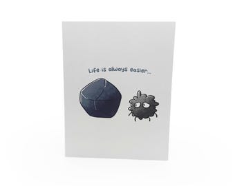 Dust Spirit Thank You - Cute/Funny Illustrated Greeting Card