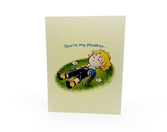 Phoenix Potion 10 Thank You - Cute/Funny Illustrated Greeting Card