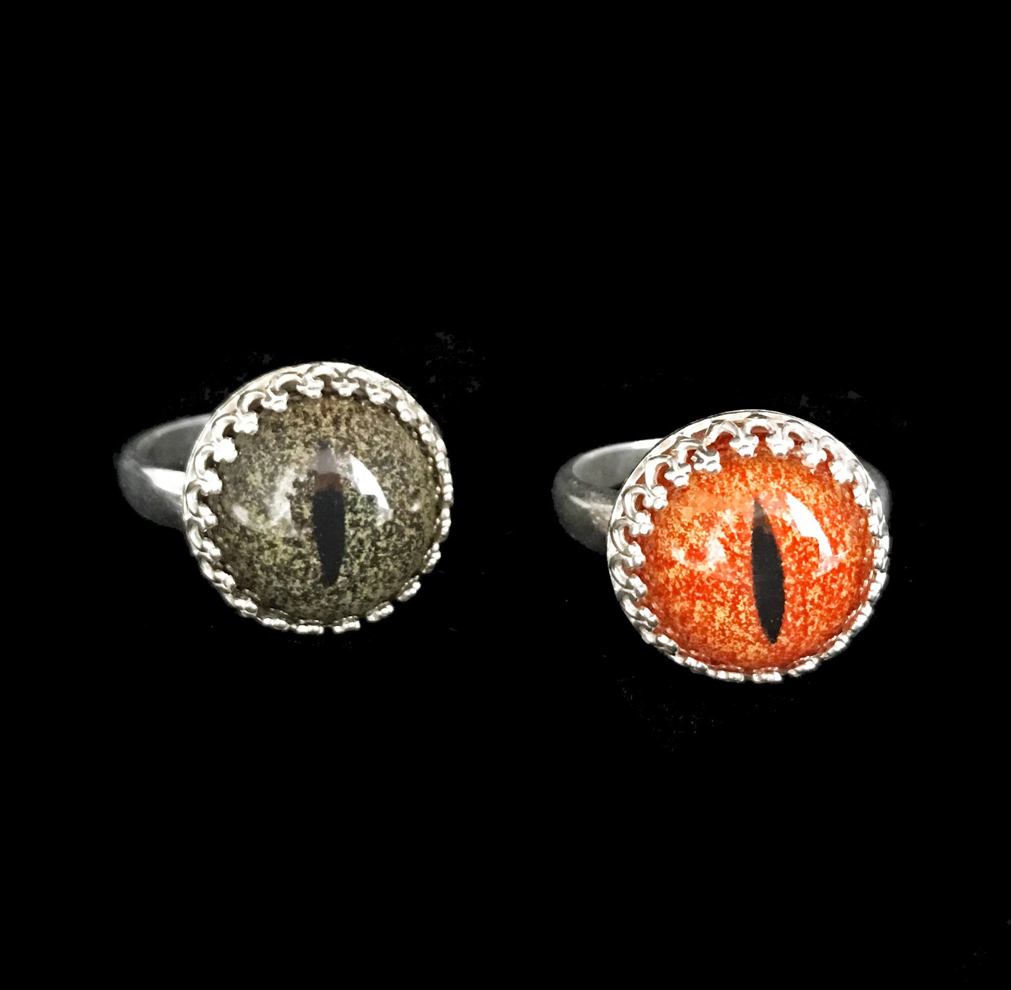 Snake Eye Ring//green Snake Eye Ring//orange Snake Eye Ring Etsy