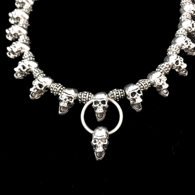 Hide necklace H101 // Necromance Hidestyle necklace // screaming skull necklace//Hide Necromance skull necklace//original Hidestyle necklace image 4