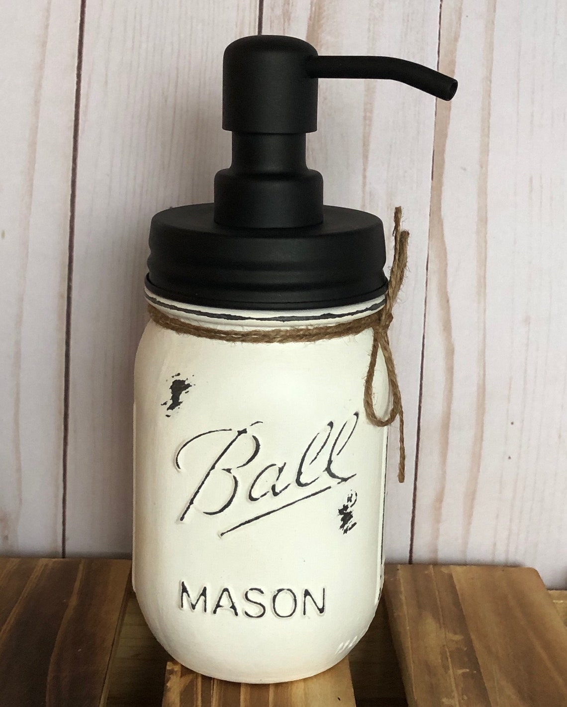 Mason Jar Soap Dispenser Bathroom Decor Kitchen Decor Soap | Etsy