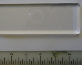 Clear Acrylic STAMP BLOCK 6" x 2" great for aligning numerous stamps for a scrapbook layout or handmade card making rubber stamping