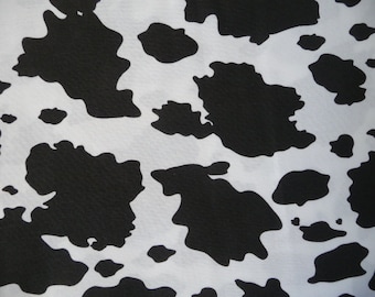 COW Fabric, 1 Yard, 44" wide, 100% cotton . holstein . aryshire . farm . animals . milk