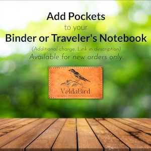 Add a Pocket to a 3 Ring Binder or Traveler's Notebook