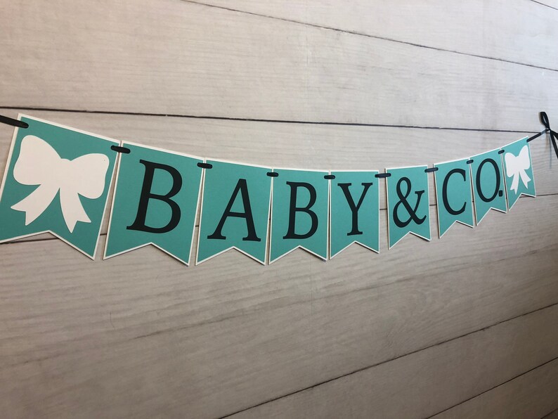 Baby & Co Banner Baby Shower Banner Themed Baby Shower Bride Etsy