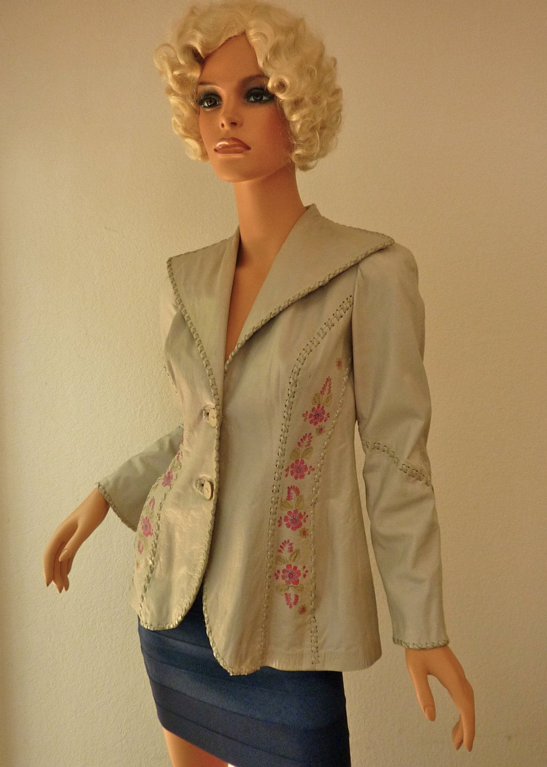 Char Leather Jacket - Etsy