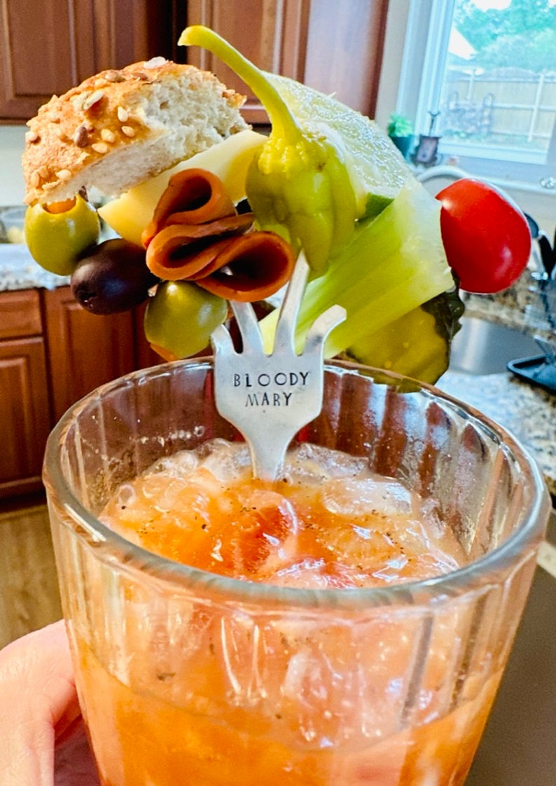 Bloody Mary Forks, Hair of the Dog, Cocktail Fork, Personalized Pickle