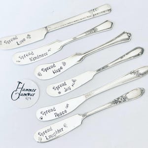 Vintage Silver Plated Butter Spreader, Stamped Cheese Knife, Hostess Gift