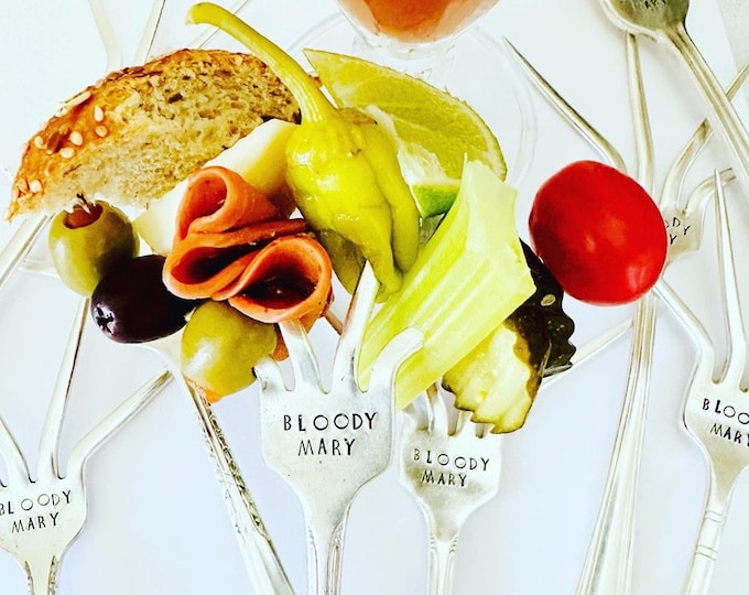 Crab Forks Set of 7 Silver Plate Crab Seafood Cocktail Forks Gracious